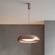 VK Lighting Enya - lampe suspendue - Ø 50 x 150 cm - 40W dimmable LED inclus - marron