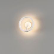 Artdelight Oregon - applique murale - Ø 22 x 10 cm - 12W dimmable led inclus - blanc