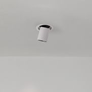 Nova Luce Naruto - spot à encastrer - Ø 115 mm taille d'encastrement - 20W LED inclus - blanc avec noir - couleur de lumière blanc chaud