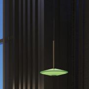 VK Lighting Sora - lampe suspendue - Ø 20 x 336 cm - 10W dimmable LED inclus - vert