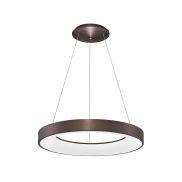Nova Luce Rando Thin - lampe suspendue - Ø 60 x 120 cm - 50W LED dimmable inclus - café brossé