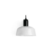 Faro Tatawin - applique - 18,4 x 14 x 15,5 cm - noir/verre laiteux