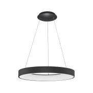 Nova Luce Rando Thin - lampe suspendue - Ø 60 x 120 cm - 50W dimmable LED inclus - sand black - warm white light colour