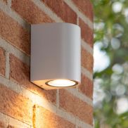 Lucide Zaro Round - applique murale extérieure - 7,8 x 6,8 x 10 cm - IP44 - blanc