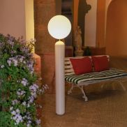 New Garden Monica 150 - lampadaire rechargeable à batterie avec télécommande - Ø 35 x 153 cm - 7W LED inclus - IP54 - beige crème - 3000K-6500K