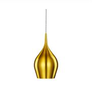 Searchlight Vibrant - lampe suspendue - Ø 12 x 142 cm - or