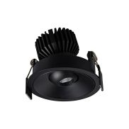 VK Lighting Chonefto - spot encastré - Ø 84 mm, 75 mm encastré - 7W LED inclus - noir