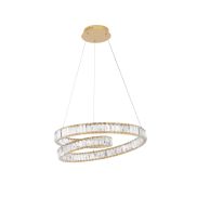 Nova Luce Conceto - suspension - Ø 60 x 120 cm - 50W LED dimmable inclus - or