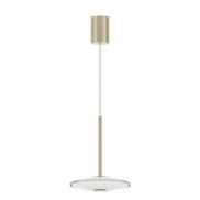 VK Lighting Sora - lampe suspendue - Ø 20 x 336 cm - 10W dimmable LED inclus - blanc