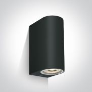 ONE Light GU10 Outdoor Cylinder Lights - applique murale d'extérieur - 9 x 7 x 16 cm - IP65 - noir
