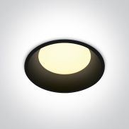 ONE Light Downlights Fixed LED - spot à encastrer - Ø 120 mm, Ø 110 mm taille d'encastrement - 12W LED inclus - noir
