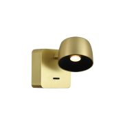 VK Lighting Pop - applique murale - 8 x 8 x 11,7 cm - 5,8W LED inclus - or