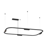 VK Lighting Core - lampe suspendue - 62,8 x 156,8 x 112,8 cm - 25W dimmable LED inclus - noir