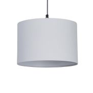 Searchlight Clyde Drum - abat-jour - Ø 30 x 20 cm - blanc