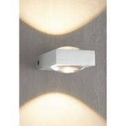 Artdelight Jena - applique murale - 9,5 x 7 x 3,5 cm - 2 x 3W LED dimmable inclus - aluminium