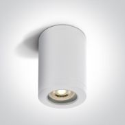 ONE Light GU10 Outdoor Cylinder Lights - spot en saillie 1L - Ø 7,2 x 13 cm - IP65 - blanc
