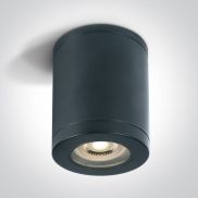 ONE Light GU10 Outdoor Cylinder Lights - spot en saillie 1L -  Ø 9 x 14 cm - IP65 - noir