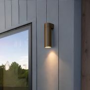 Nova Luce Lusy - applique murale extérieure - Ø 5 x 20 x 7 cm - 5W LED inclus - IP65 - corten