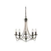 Searchlight Maypole - lustre - Ø 46 x 100 cm - laiton antique