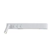 VK Lighting Bar - applique murale avec liseuse à gauche - 40 x 17 x 5 cm - 3W + 2x6W LED inclus - blanc