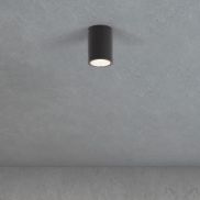 Nova Luce Lumina - plafonnier extérieur - Ø 8 x 10 cm - 9W LED inclus - IP65 - anthracite foncé
