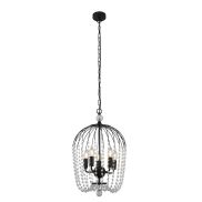 Searchlight Shower - lampe suspendue - Ø 36 x 150 cm - noir et transparent
