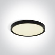 ONE Light Plafo - plafonnier - Ø 23 x 2,5 cm - 18W LED inclus - noir