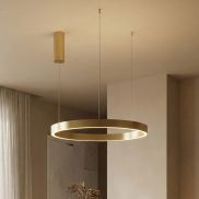 Nova Luce Elowen - lampe suspendue - Ø 60 x 150 cm - 60W dimmable LED inclus - gold