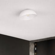 Nova Luce Onia - plafonnier - Ø 40 x 25 cm - blanc sablé