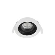 Nova Luce Cedi - spot encastrable - Ø 100 mm, Ø 95 mm encastrable - blanc et noir sable