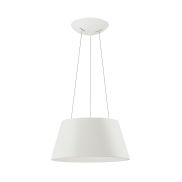 Nova Luce Volcano - lampe suspendue - Ø 45 x 120 cm - 33W LED inclus - blanc sable