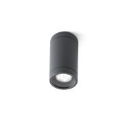 Faro Olot - spot en saillie 1L - Ø 6 x 10,5 cm - IP44 - gris foncé