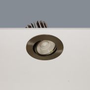 Artdelight Venice 2208 - spot à encastrer - Ø 80 mm, Ø 68 mm à encastrer - 8W LED dimmable inclus - IP44 - acier mat