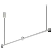 VK Lighting Iris - lampe suspendue - 103,9 x 165 cm - 3x 5W dimmable LED inclus - blanc et noir