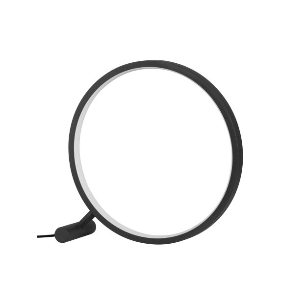 Nova Luce Hola - lampe à poser - Ø 29 x 29 cm - 12W LED inclus - noir sablé