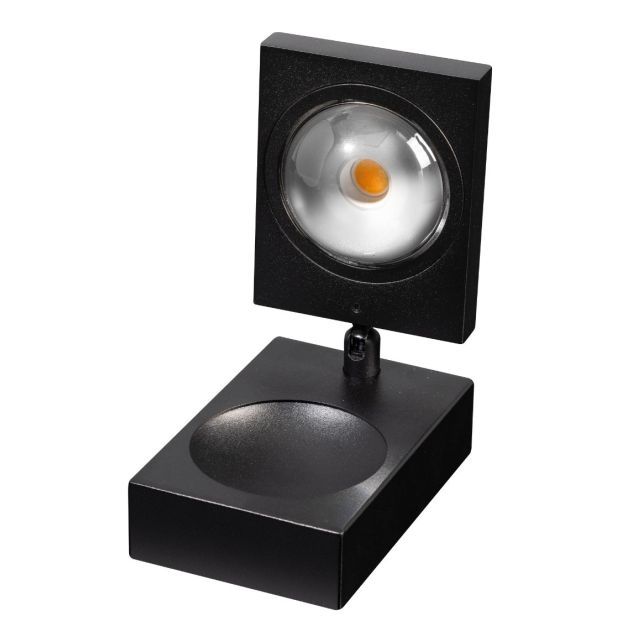 ETH Jake Cube - lampe de table - 8 x 15 cm - gradation à 3 niveaux - LED 10W inclus - noir