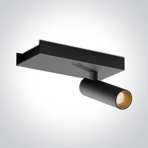 ONE Light Wall & Ceiling LED - spot en saillie 1L - 15 x 7 x 10 cm - 5W LED inclus - noir