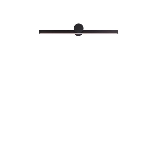 Nova Luce Breggo - applique murale - 61 x 7,5 x 10 cm - 12W LED inclus - IP54 - noir sablé