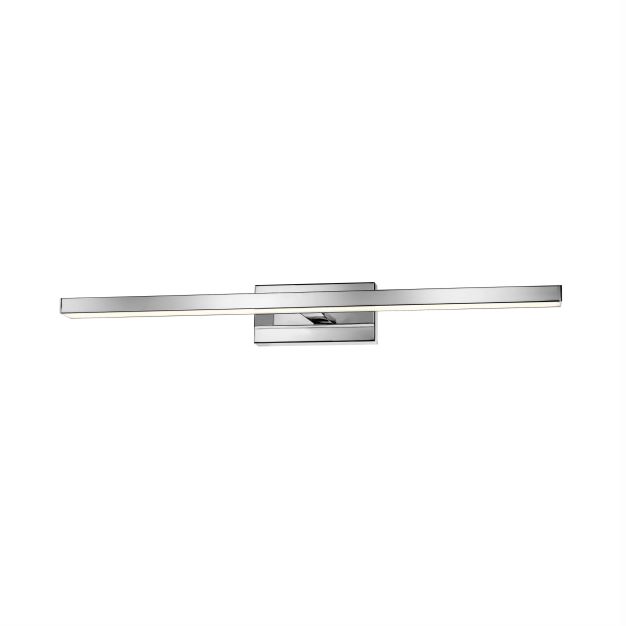 Nova Luce Modena - miroir lumineux - 63 x 9 x 7,5 cm - 18W LED inclus - IP44 - chrome