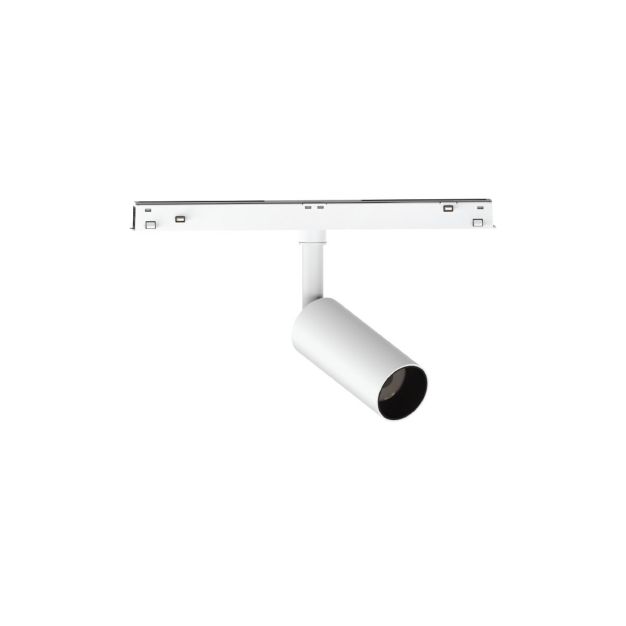 VK Lighting Eiva - système de rail magnétique - spot sur rail - Ø 3,6 x 8,5 cm - 7W LED inclus - Dimmable DALI - blanc