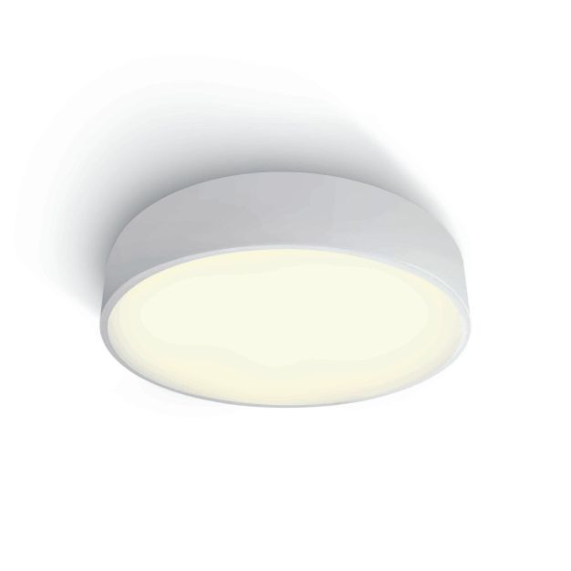 ONE Light LED Project Plafo - plafonnier - Ø 60 x 10,6 cm - 50W LED inclus - blanc - couleur de lumière blanc chaud