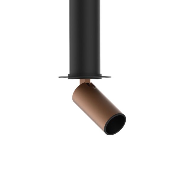 VK Lighting Coko - Spot encastré sans cadre avec rosace d'encastrement - Ø 3,5 x 7,3 cm - Ø 50 mm taille d'encastrement - 6W LED incl. - bronze