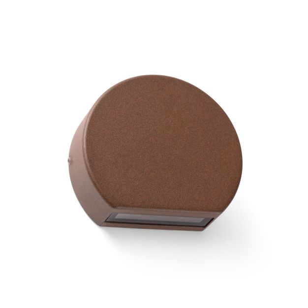 Faro Pill - applique murale - 10 x 3 x 8,5 cm - 4W LED inclus - IP54 - brun rouille