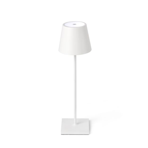 Faro TOC - lampes portables - Ø 11 x 38 cm - 2W dimmable LED inclus - IP54 - blanc mat