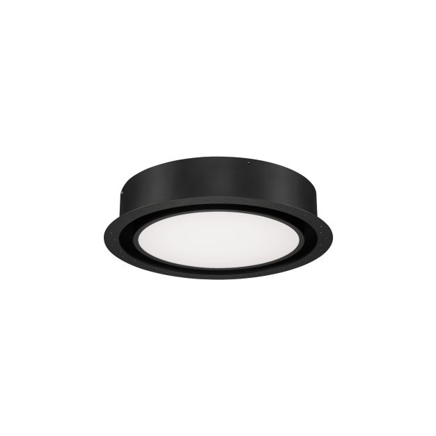 Nova Luce Perfect Profile Trimless - spot à encastrer avec télécommande - Ø 400 mm, 475 mm encastré - 24W LED dimmable inclus - 2700K-6000K - noir