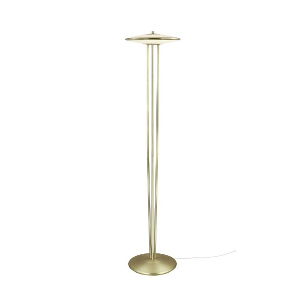 Design for the People Blanche - lampadaire - Ø 32 x 141 cm - 15W LED dimmable inclus - laiton