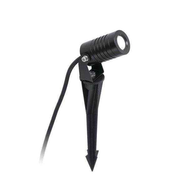 Faro Balder - spot de sol sur pointe - 8 x 4 x 28 cm - 3W LED inclus - IP67 - noir mat