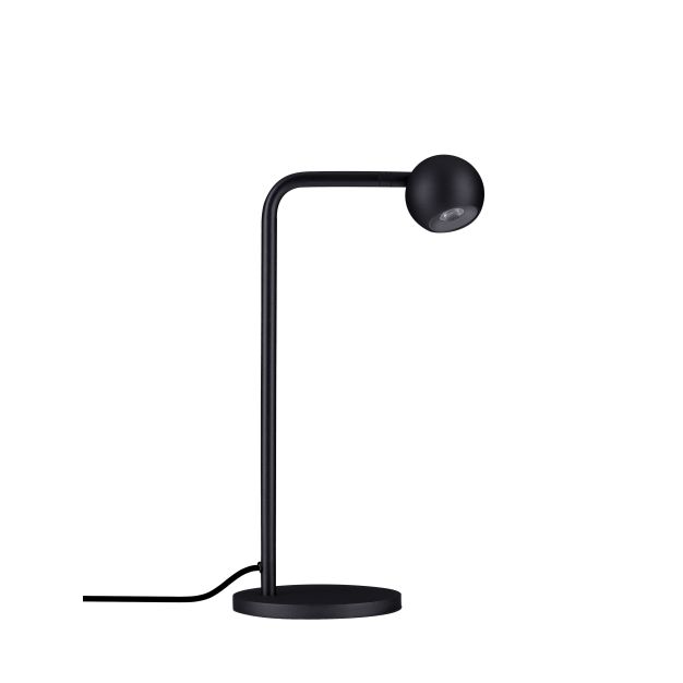Nova Luce Sfera - lampe de table - 14 x 35,5 x 22,5 cm - 6W LED inclus - noir sablé