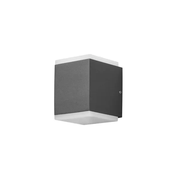 Konstsmide Monza - applique murale d'extérieur - 8 x 9 x 10,5 cm - 12W LED inclus - IP54 - anthracite