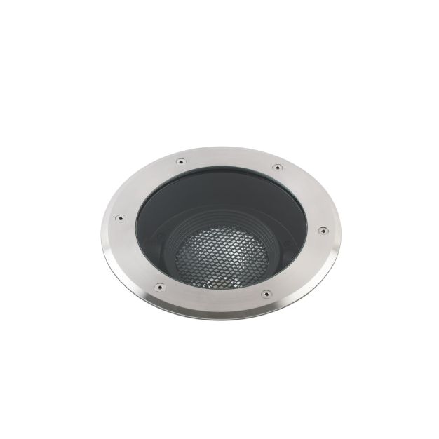 Faro Geiser Orientable - spot rond pour l'extérieur - Ø 260 mm, Ø 200 mm à encastrer - 29W LED inclus - IP67 - acier inoxydable satiné - 10 degrés